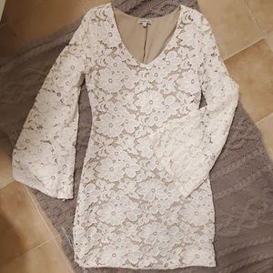Lace Dress with Bell Sleeves